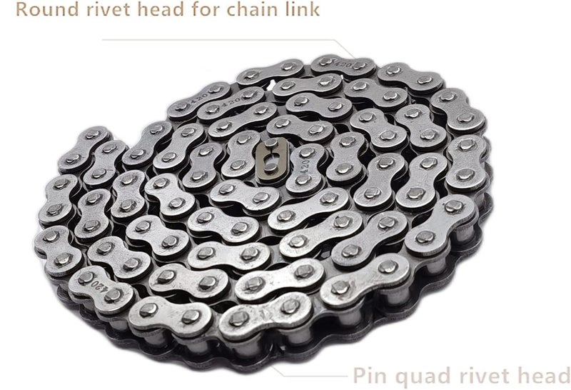 ‎Ran&Rode Rear Drive 420 Chain 90 Links for Baja Motorsports MB165 MB200 Baja Heat Warrior CT200U CT200U-EX BT200X 196cc 6.5Hp Mini Bike Motorcycle（#420 Chain 90 Links） - Image 3